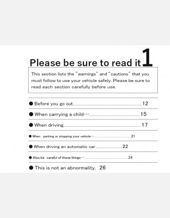 nissan vanette 2021-2022 owners manual in english